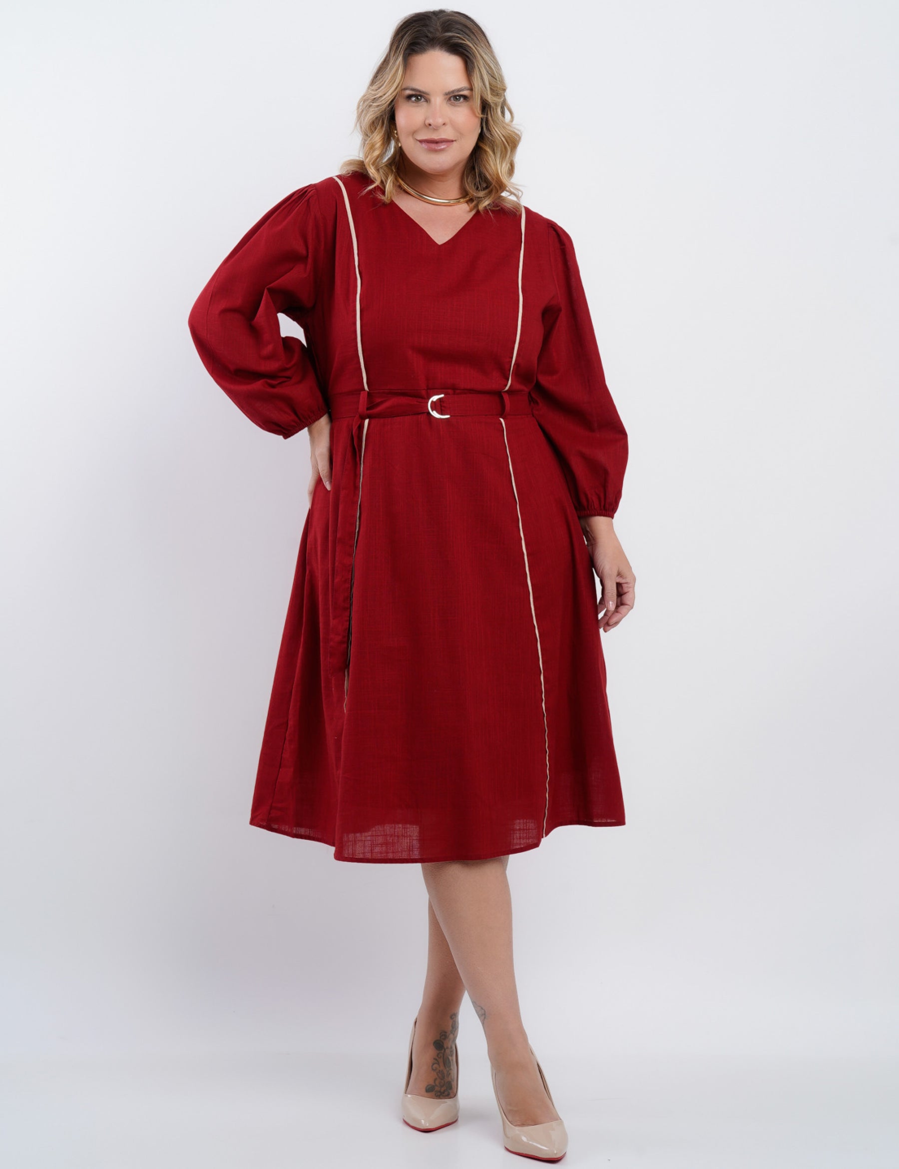 Vestido Curto Algodão