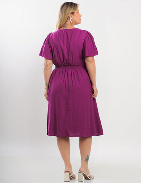 Vestido Curto Poliviscose Com Argola