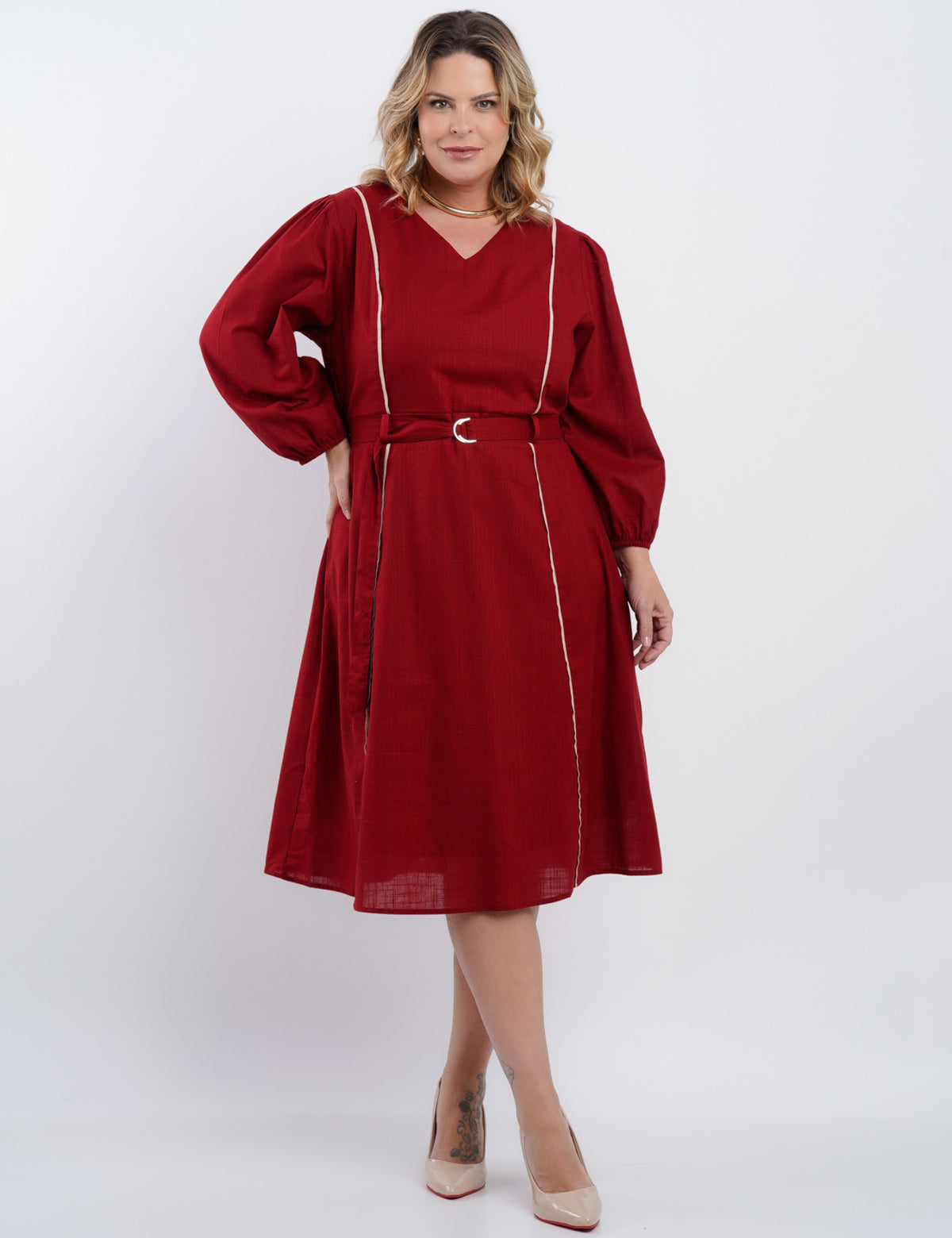 Vestido Curto Algodão